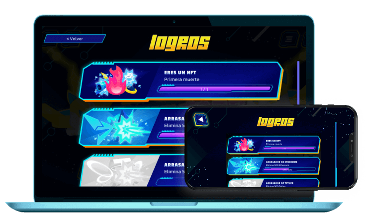 Captura de pantalla de los logros del juego gratis para pc Coins invaders